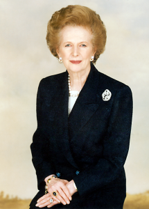 Margaret Thatchers ledarskap var avgörande för Montrealprotokollet om att fasa ut freoner och rädda ozonlagret, hon minskade Storbritanniens koldioxidutsläpp mer än någon annan och talade om behovet att möta den globala uppvärmningen. Foto: Margaret Thatcher Foundation