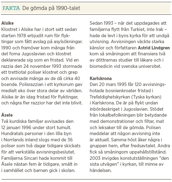 Mattias Svensson Världen utanför papperslösa reva flyktinggömmare Dublin Neo nr 1 2013 fakta 90-tal