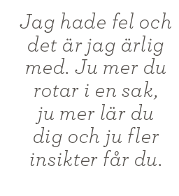 Intervju Ulf Ottosson Fredrik Westerlund centern snus Arjeplog Neo nr 3 2013 citat