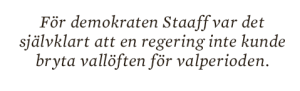 Hans Lindblad Olyckorna Bildt, Björck och Borg essä Neo nr 3 2013 citat 2 Karl Staaff