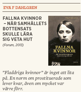 Hanna Lager recension Neo nr 5 2013 Eva F Dahlgren Fallna kvinnor  – när samhällets bottensats skulle lära sig veta hut