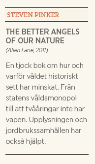 Steven Pinker The better angels of our nature recension Neo nr 1 2012 Kristian Hultqvist kort