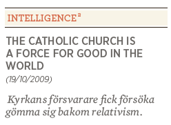 Christopher Hitchens  Stephen Fry Ist the catholic church a force for good in the world? Intelligence squared Neo nr 1 2012 recension Mattias Svensson