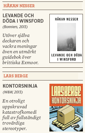 Håkan Nesser Levande och döda i Winsford Lars Berge Kontorsninja recension Linda Skugge Neo nr 6 2013 