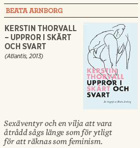 Kerstin thorvall uppror i skärt och svart Beata Arnborg recension Hanna Lager Neo nr 6 2013