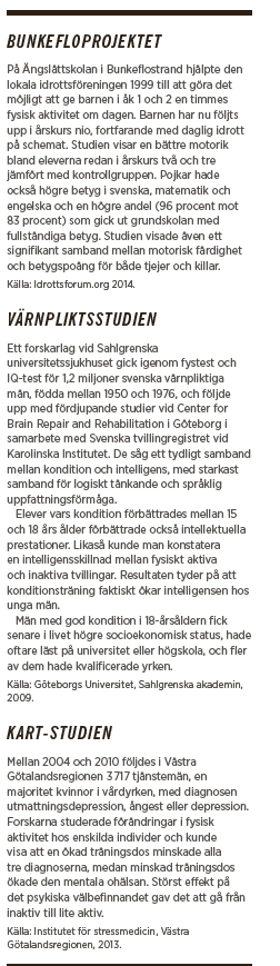 Mattias Svensson kondition intelligens värnpliktsstudien Bunkeflo Ingegerd Ericsson Magnus Lindwall Göran Hägglund Neo nr 5 2014 studier