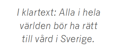 Hans Bergström krönika migration tiggare nationen Göran Hägglund Ska Sverige finnas? Neo nr 1 2015 citat