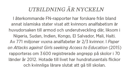 Lisbeth Lindeborg Kampen för skolan  Malala Yousafzai Ayaan Hirsi Ali Neo nr 2 2015 fakta