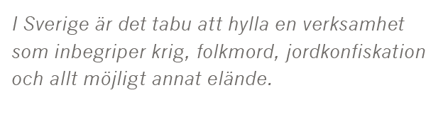 Dick Harrison Sverige behövde inte invaderas Johan Hakelius Ulf Nilsson Daniel Swedin Aftonbladet kolonialism John Cleese Life of Brian Neo nr 3 2015 citat