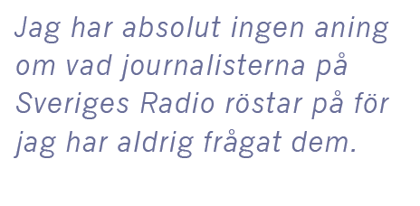 Cilla Benkö intervju Andreas Ericson Sveriges radio vänstervridning Granskningsnämnden husblatte ACAB Kakan Hermansson Kent Asp Neo nr 4 2015 citat2