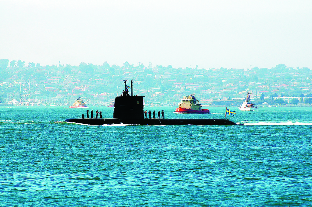 ”HMS Gotland” gjorde succé vid militärövningar i San Diego 2005–07. Den amerikanska flottan hade svårt att lokalisera den tysta ubåten. Foto: Mate 2nd Class Patricia R. Totemeier, U.S. Navy Photo