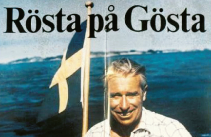 Av Lars Tobissons porträtt av Gösta Bohman framgår att affischen med denna klassiska slogan var en piratprodukt som en privatperson lät trycka upp. Den var dock populär i de moderata länsförbunden.
