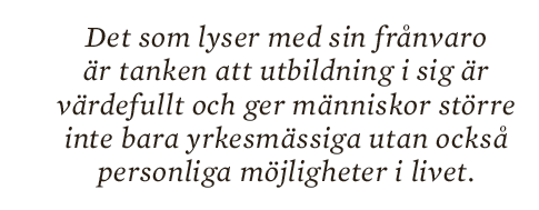 Inger Enkvist skola utbildning vänstern meritokrati Alva Myrdal Stellan Arvidsson Tage Erlander Neo nr 3 2014  citat1