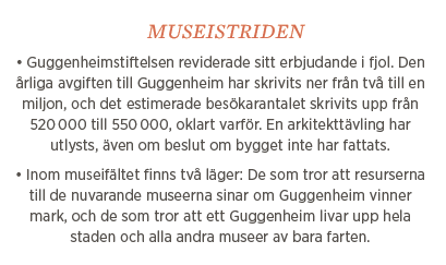 Sylvia Bjon Guggenheimmuseum kultur nationalromantik Tove Jansson  Richard Armstrong Neo nr 4 2014