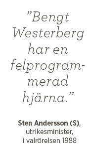 Sten Andersson Bengt Westerberg felprogrammerad val valår 1988 Andreas Ericson Neo nr 4 2014